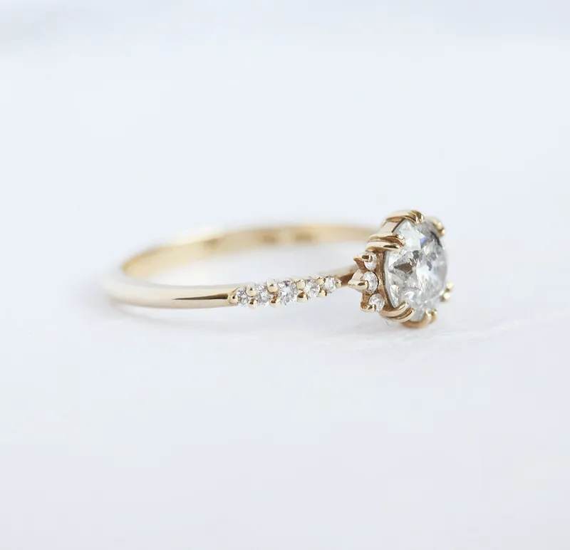 JASMINE ROUND DIAMOND CLUSTER RING vy 3