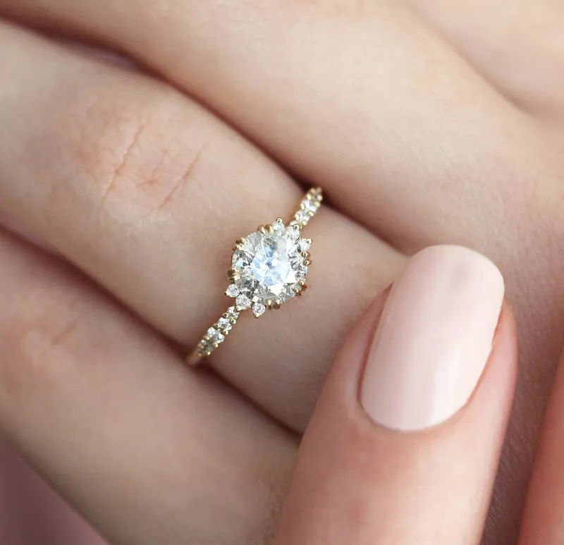 JASMINE ROUND DIAMOND CLUSTER RING vy 5