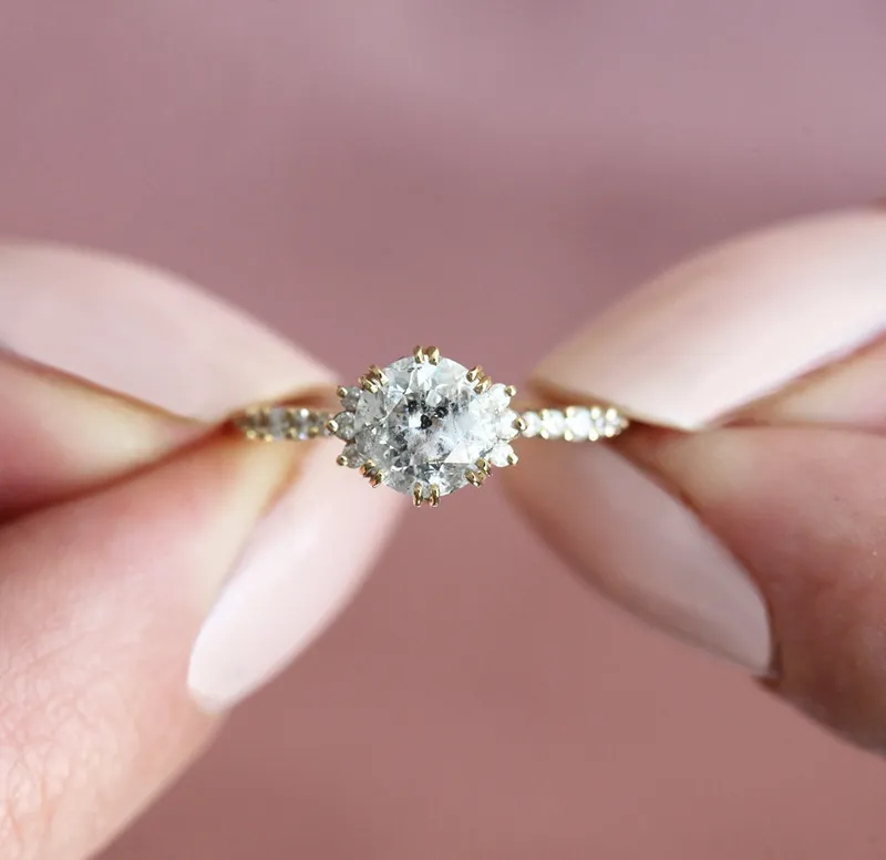 JASMINE ROUND DIAMOND CLUSTER RING vy 7