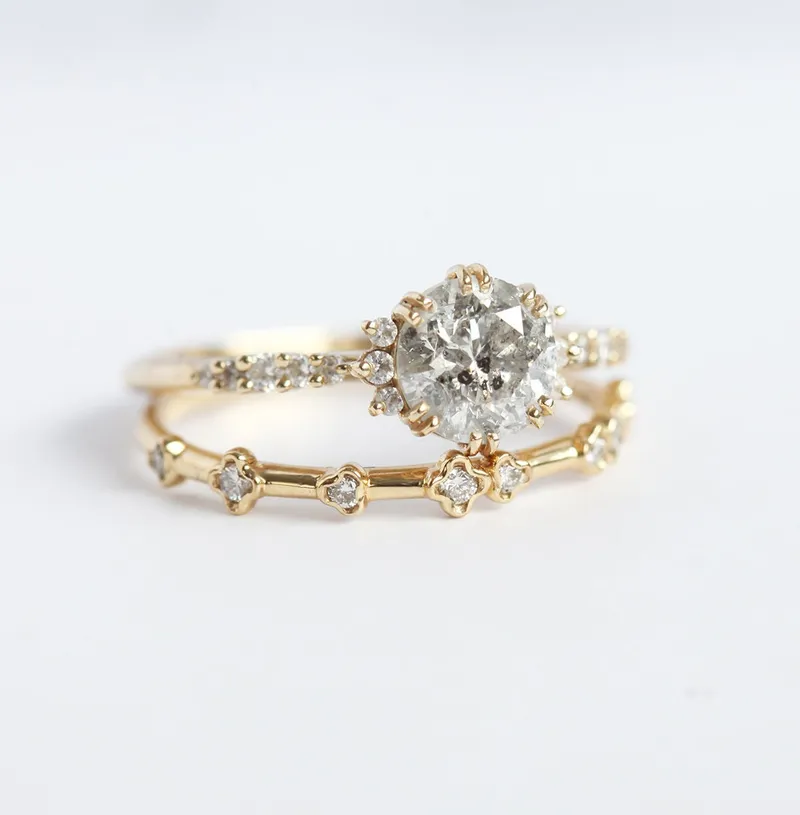 JASMINE ROUND DIAMOND CLUSTER RING vy 9