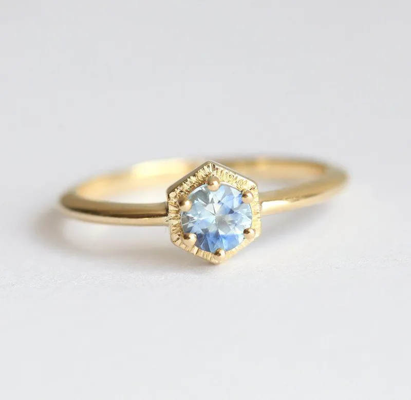 Jayda Blue Sapphire Ring blue sapphire engagement ring
