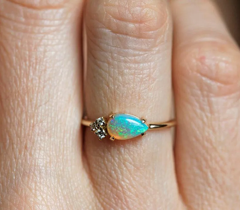 Joan Pear Opal Ring vy 2