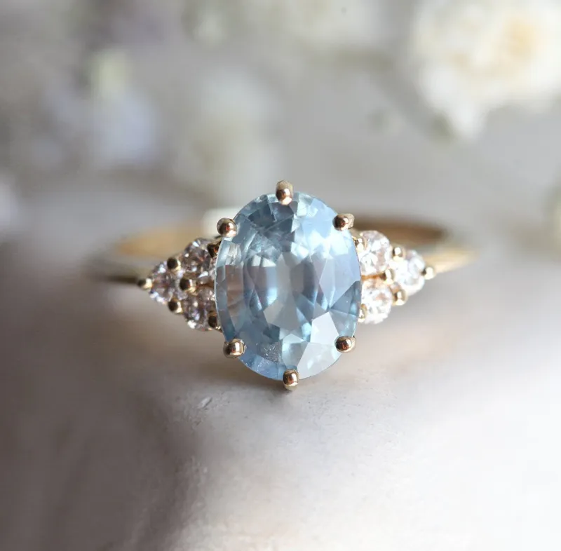 JOSEPHINE SAPPHIRE DIAMOND RING vy 4