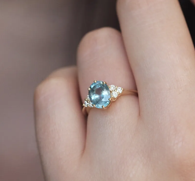 JOSEPHINE SAPPHIRE DIAMOND RING vy 8
