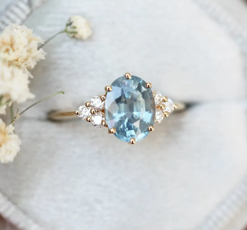 JOSEPHINE SAPPHIRE DIAMOND RING vy 9