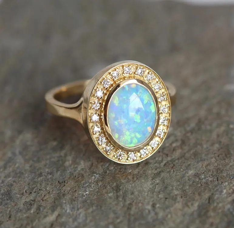 Joyce Oval Opal Ring view 2