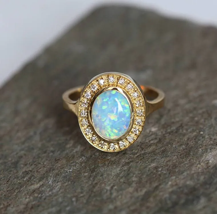 Joyce Oval Opal Ring view 4