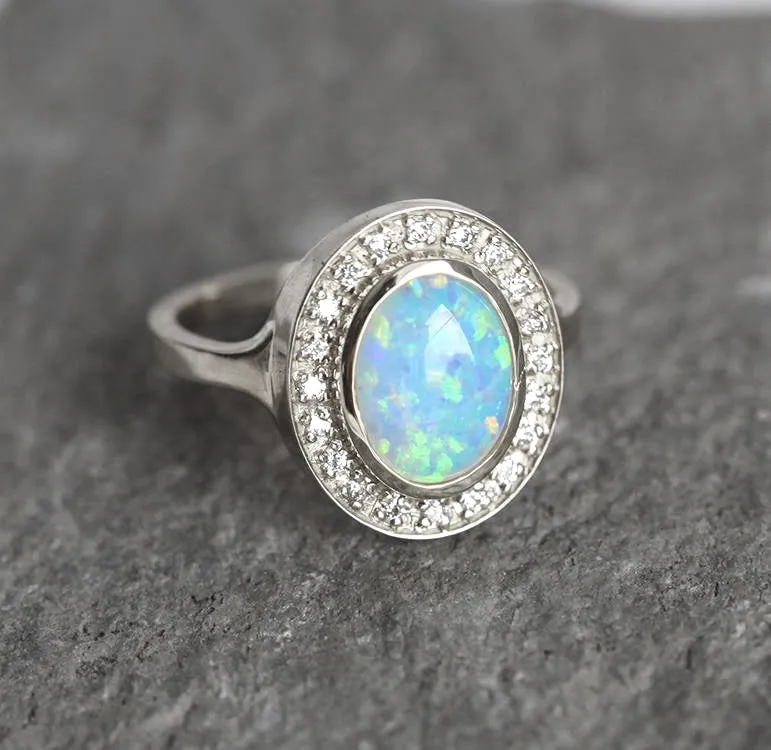 Joyce Oval Opal Ring view 7