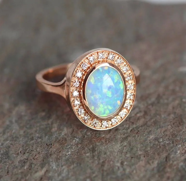 Joyce Oval Opal Ring view 8