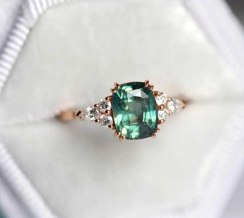 JUDY SAPPHIRE DIAMOND RING view 7