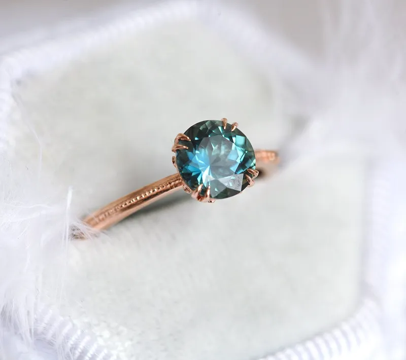 Julia Teal Sapphire Ring vy 10