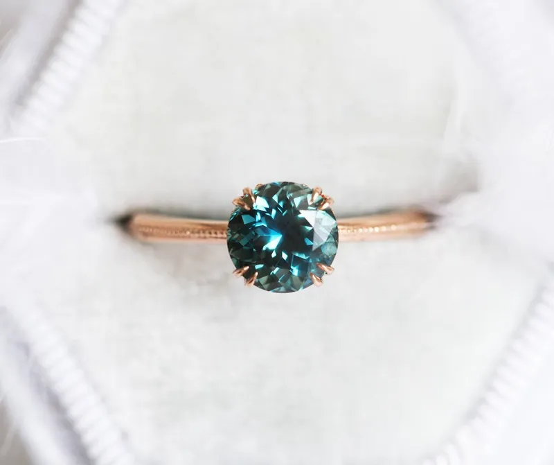 Julia Teal Sapphire Ring vy 3