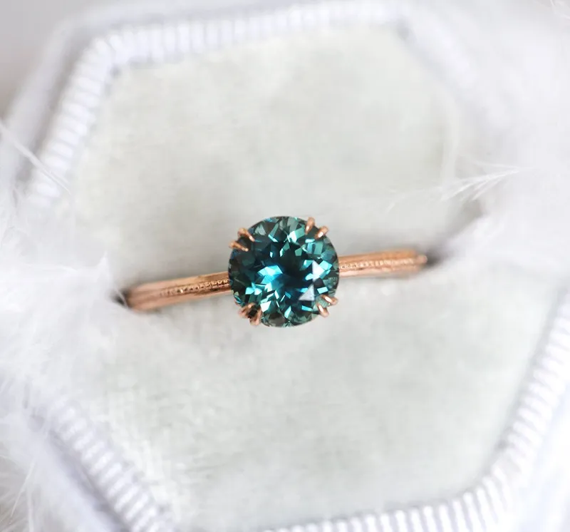 Julia Teal Sapphire Ring vy 8