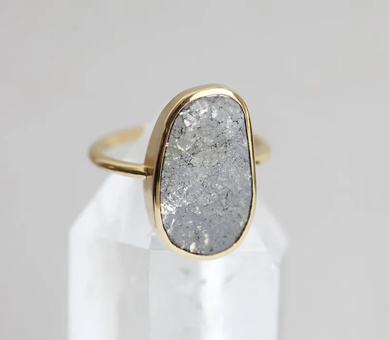 Julianna Salt & Pepper Diamond Ring view 3