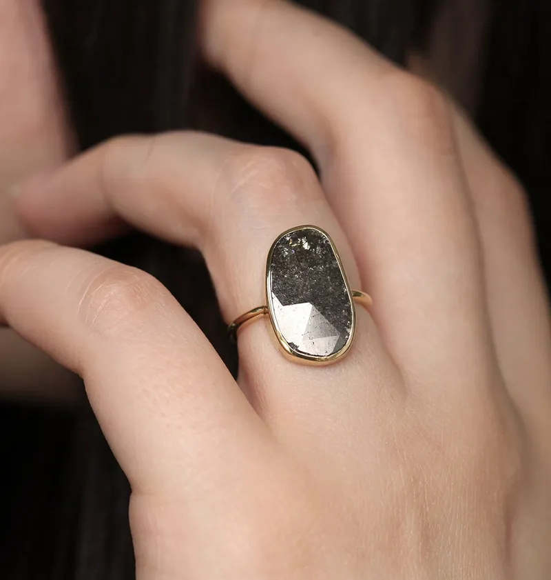 Julianna Salt & Pepper Diamond Ring view 4