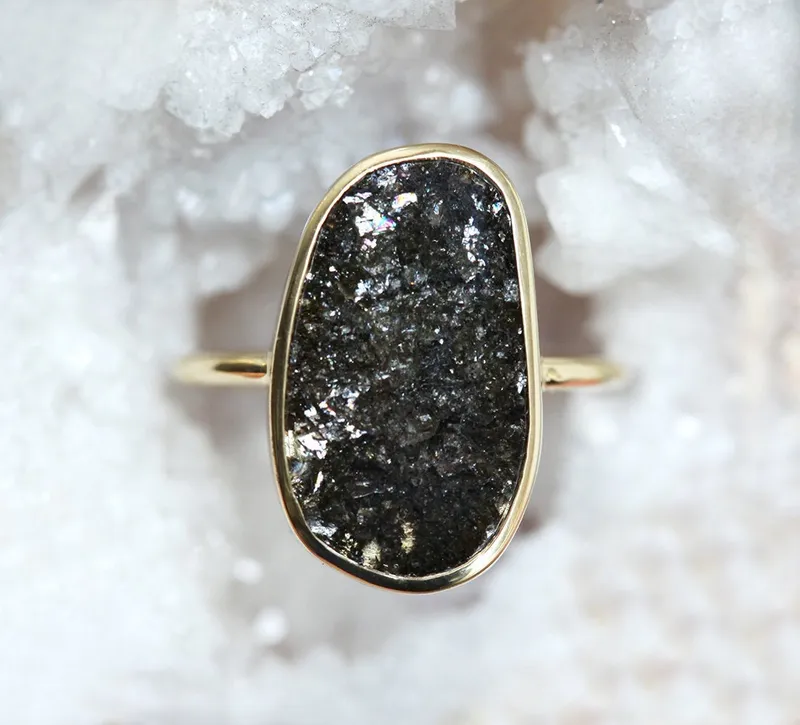 Julianna Salt & Pepper Diamond Ring engagement ring