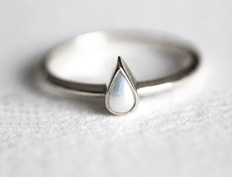 Kamari Pear-Shaped Pearl Ring vy 6