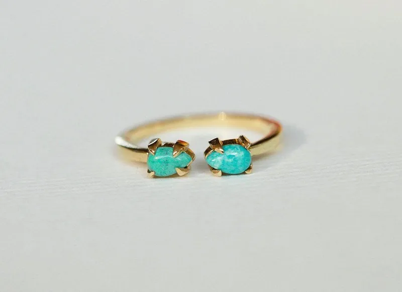 Kendra Pear Turquoise Ring blue pear cut engagement ring