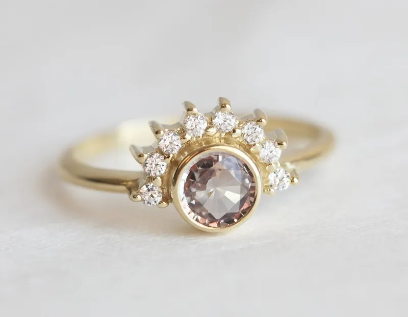 Kinsley Sapphire Diamond Ring view 2