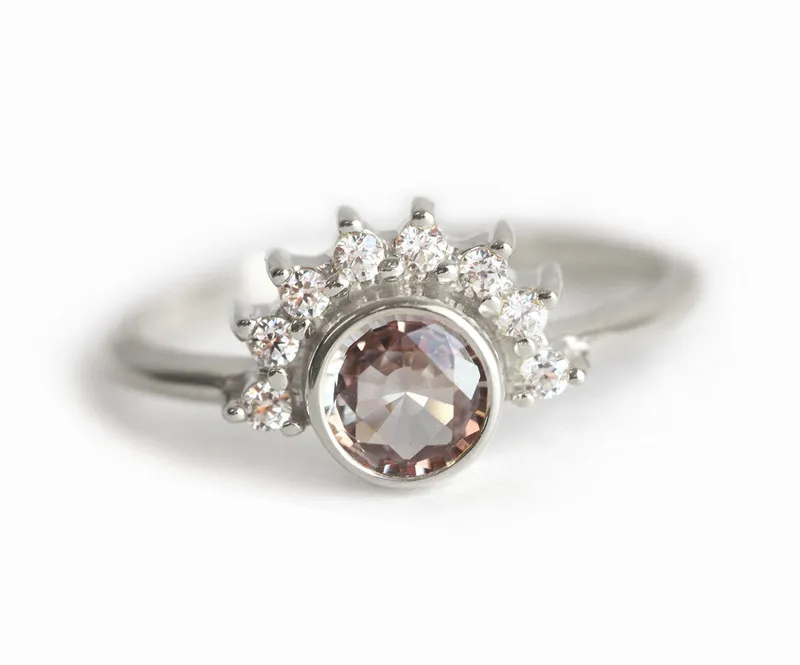 Kinsley Sapphire Diamond Ring view 7