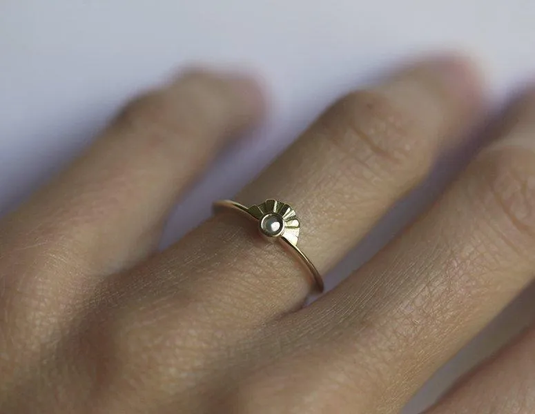LAYNE WHITE PEARL RING view 5