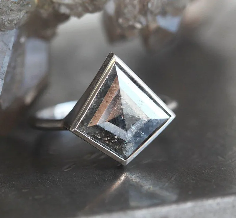 Lexi Kite Salt & Pepper Diamond Ring Set view 6