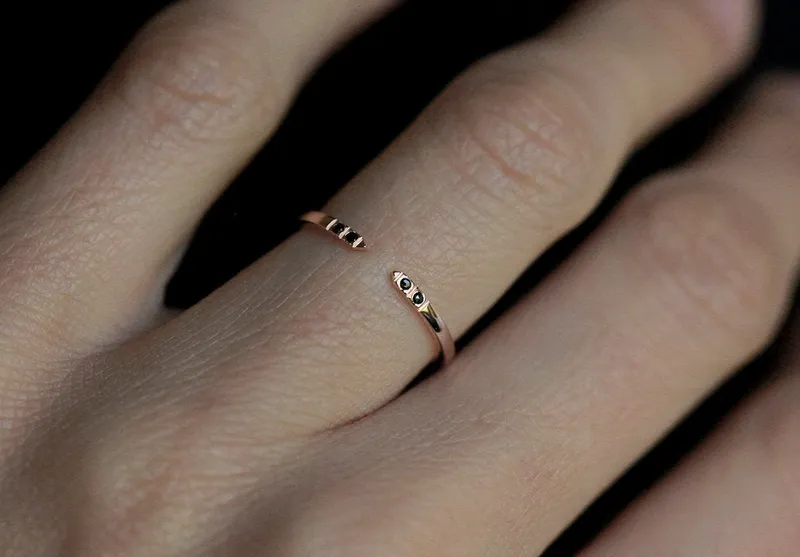 Lilibet Diamond Open Knuckle Ring view 4