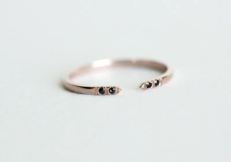 Lilibet Diamond Open Knuckle Ring view 5