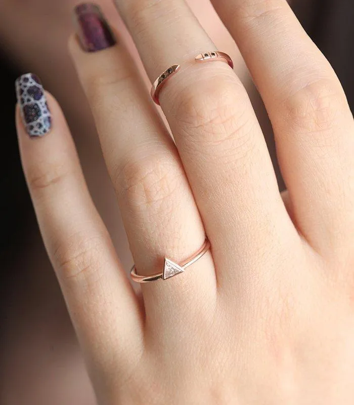 Lilibet Diamond Open Knuckle Ring view 8