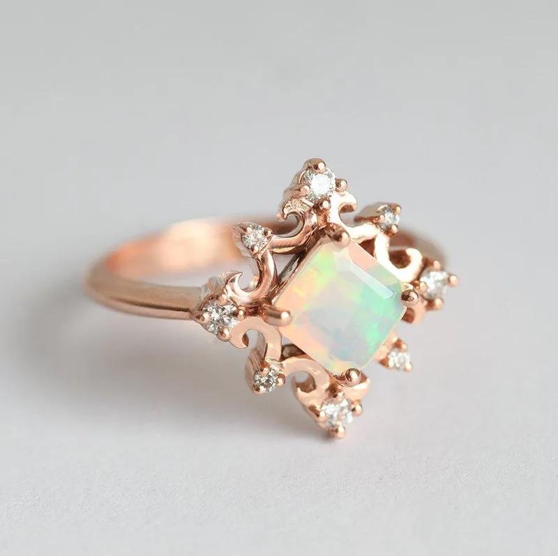 LILYANNA VINTAGE OPAL RING view 8
