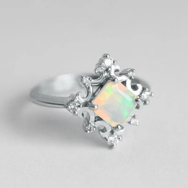 LILYANNA VINTAGE OPAL RING view 9
