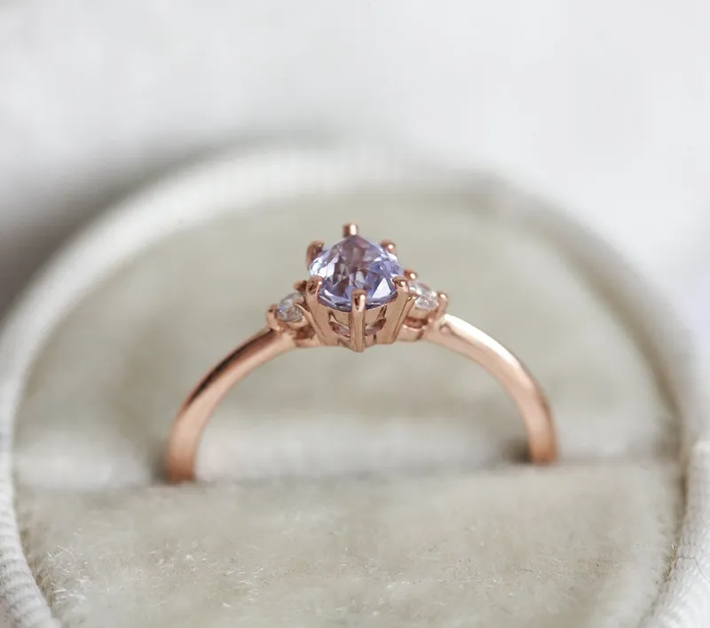 Liz Lavender Sapphire Diamond Ring vy 10