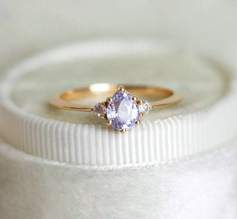 Liz Lavender Sapphire Diamond Ring vy 11