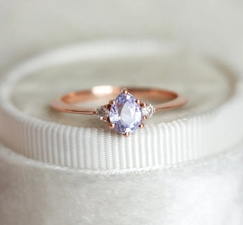 Liz Lavender Sapphire Diamond Ring vy 3