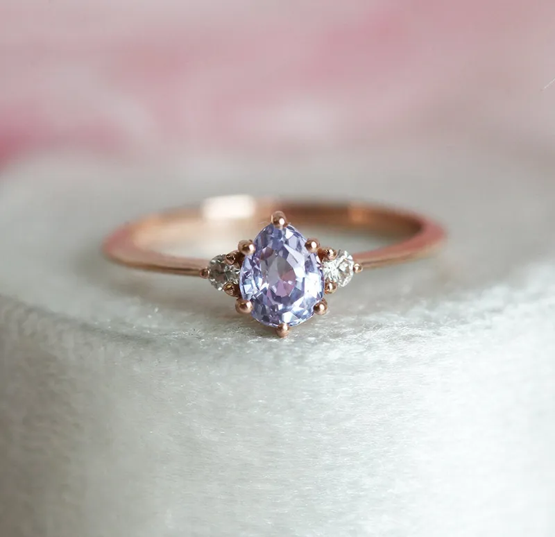 Liz Lavender Sapphire Diamond Ring vy 8