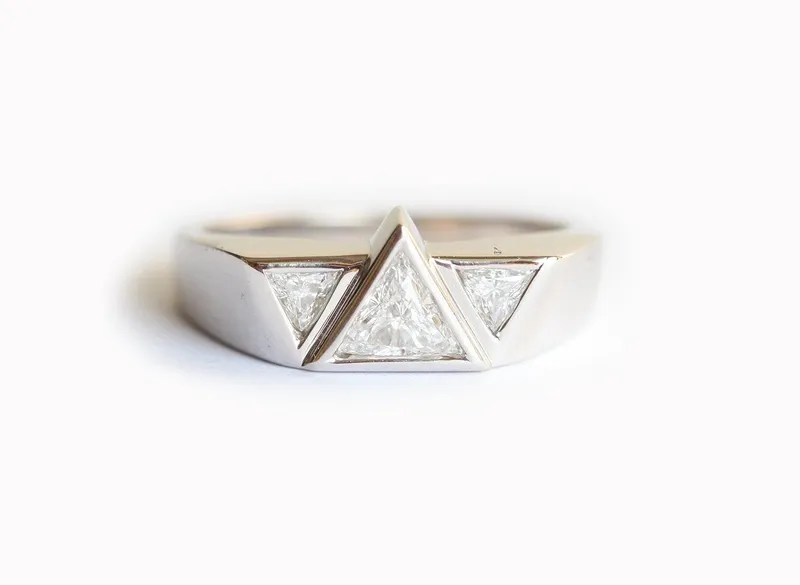 Logan Trillion Diamond Wedding Band view 2
