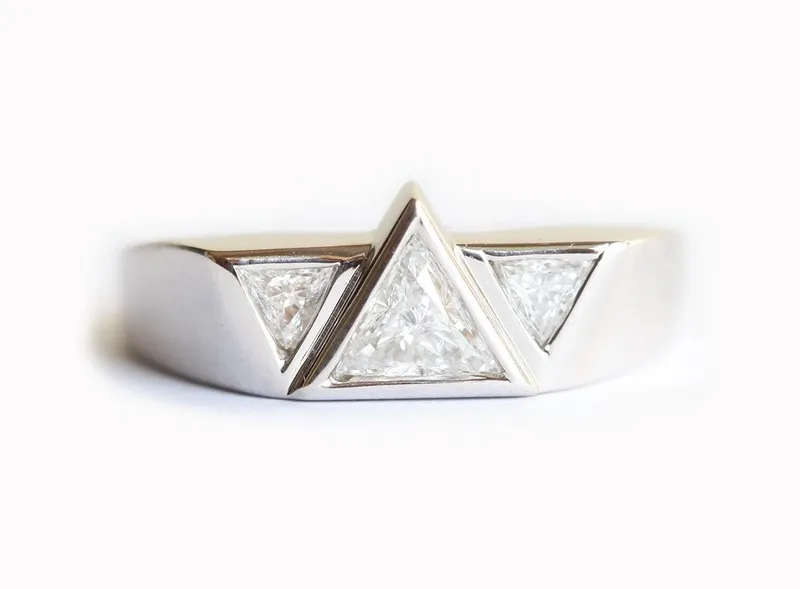 Logan Trillion Diamond Wedding Band view 3