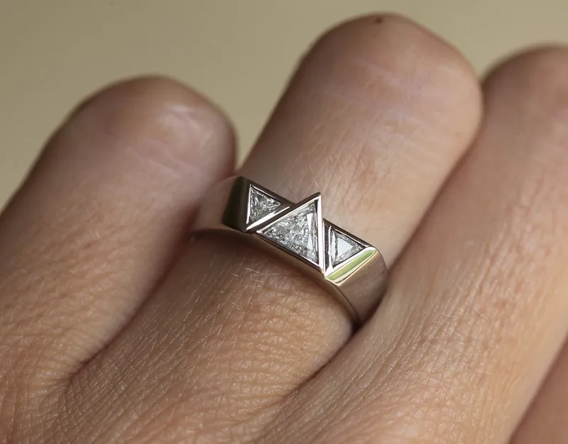 Logan Trillion Diamond Wedding Band view 4