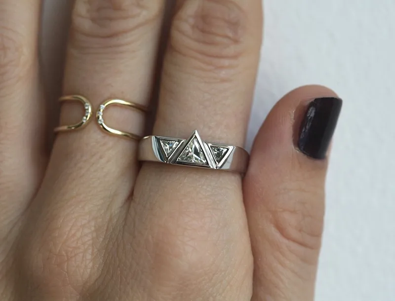 Logan Trillion Diamond Wedding Band view 5