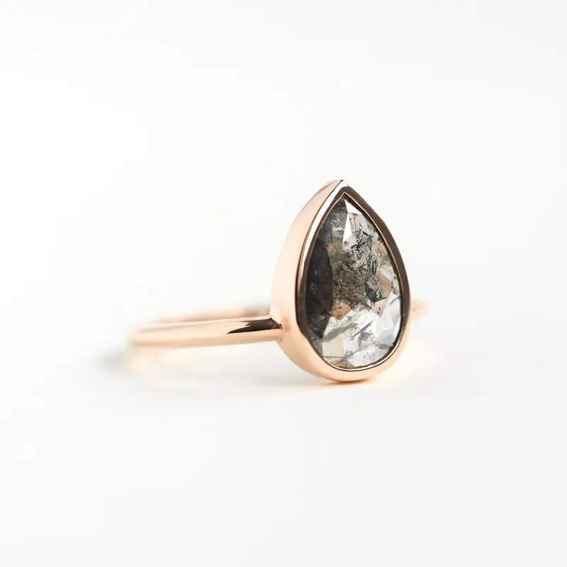 Mabel Salt & Pepper Diamond Ring view 2