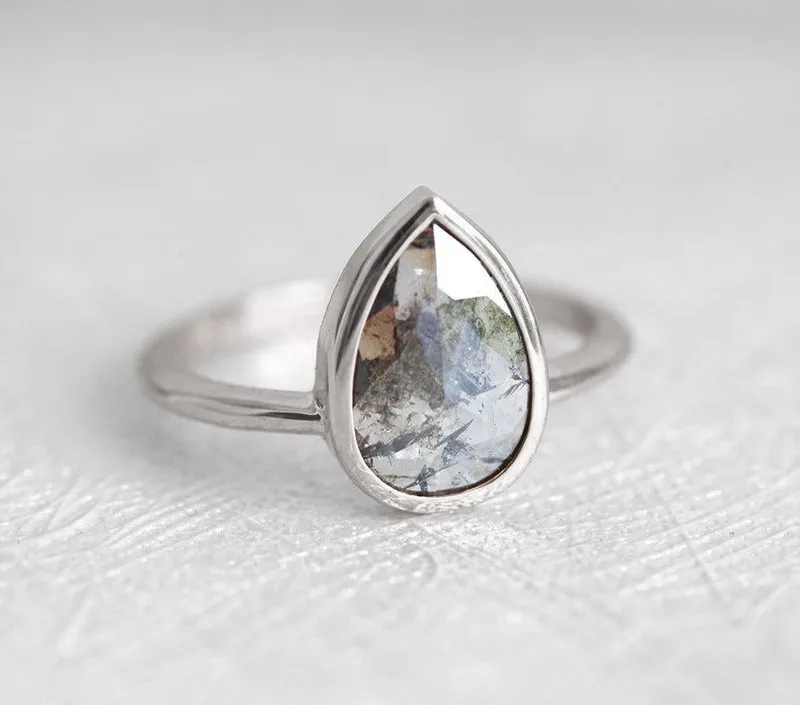 Mabel Salt & Pepper Diamond Ring view 8