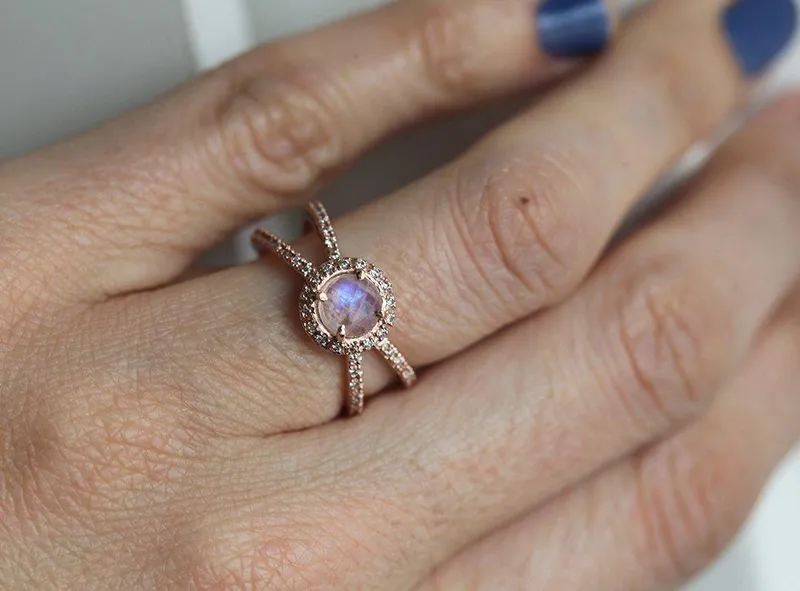 MAGDALENA MOONSTONE DIAMOND RING vy 5