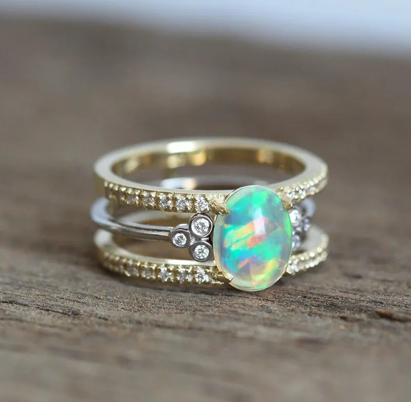 MAITE OPAL RING SET view 2