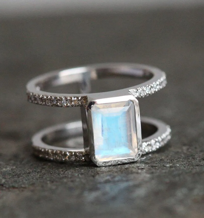 MAJESTY MOONSTONE WEDDING SET vy 5