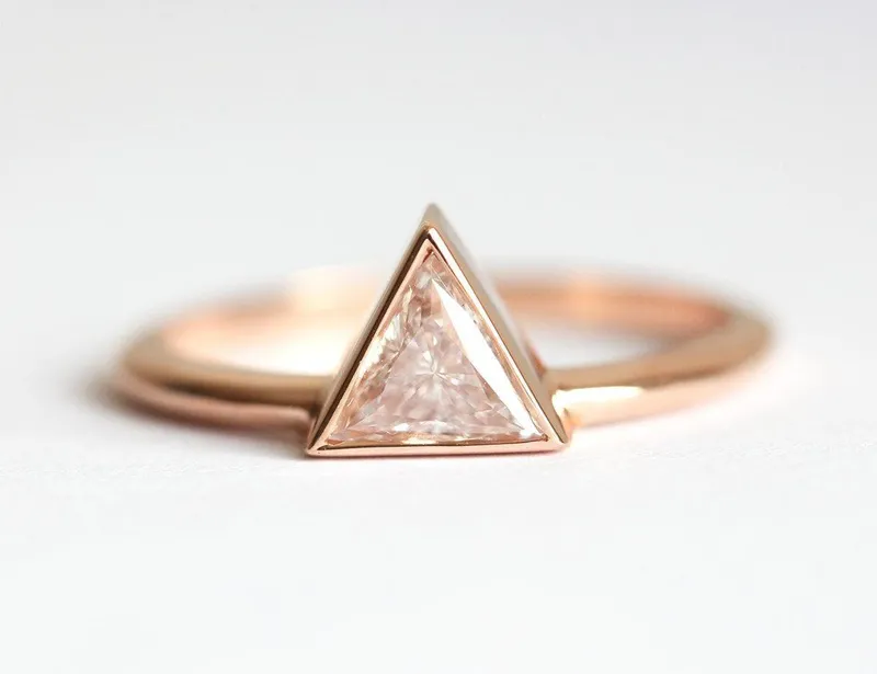 Maribel Triangle Diamond Ring diamond engagement ring
