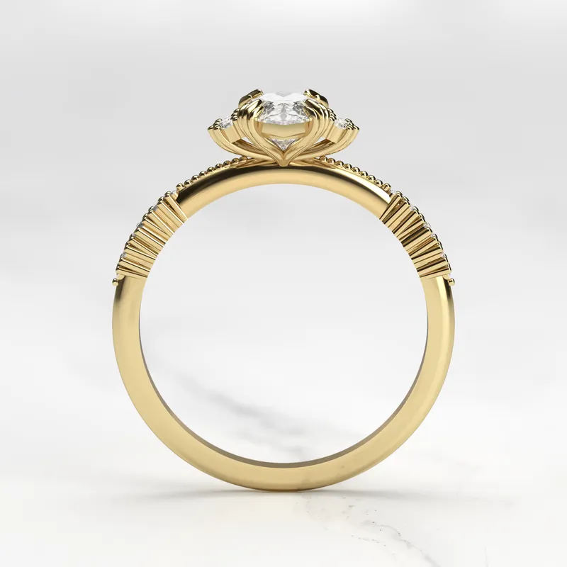 MARQUISE CLUSTER DIAMOND RING vy 10