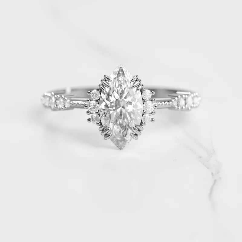 MARQUISE CLUSTER DIAMOND RING vy 3