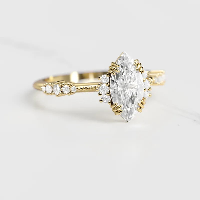 MARQUISE CLUSTER DIAMOND RING vy 4