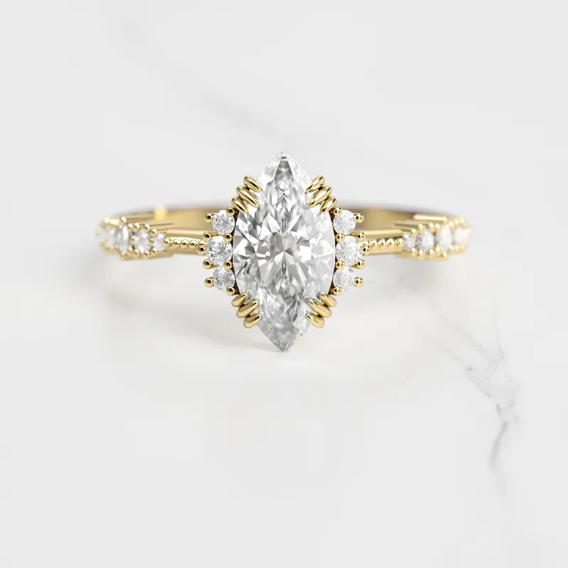 MARQUISE CLUSTER DIAMOND RING diamond engagement ring