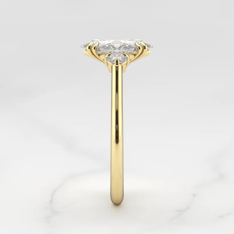 Marquise Diamond Ring With Accent Stones view 10